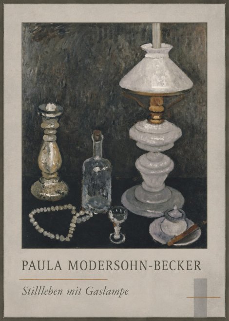 Paula Modersohn-Becker Stillleben Mit Gaslampe No1 - Affiche