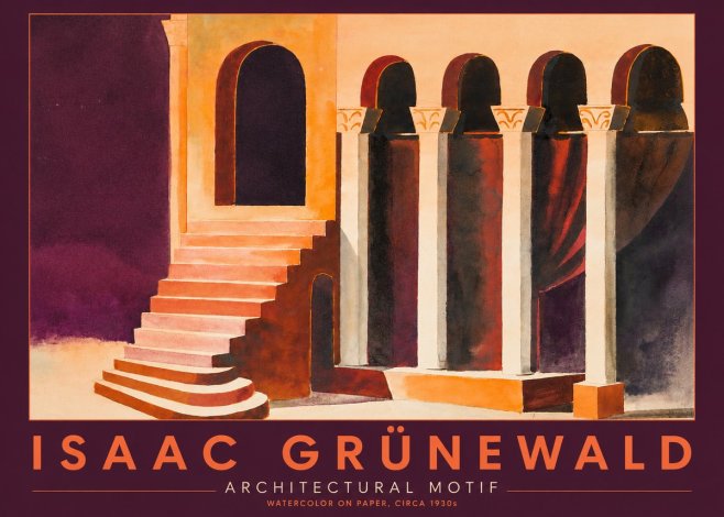 Isaac Grünewald Architectural Motif III No2 - Affiche