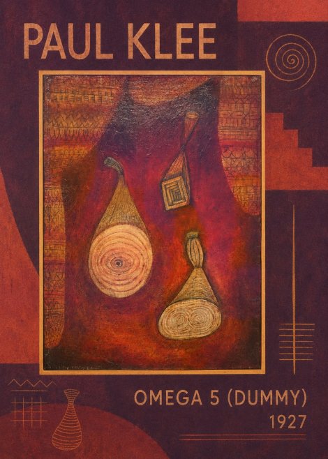 Paul Klee Omega 5 (Dummy) No1 - Affiche
