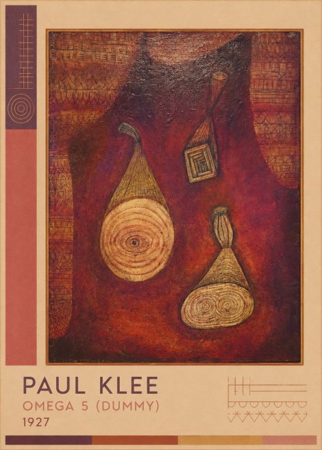 Paul Klee Omega 5 (Dummy) No2 - Affiche