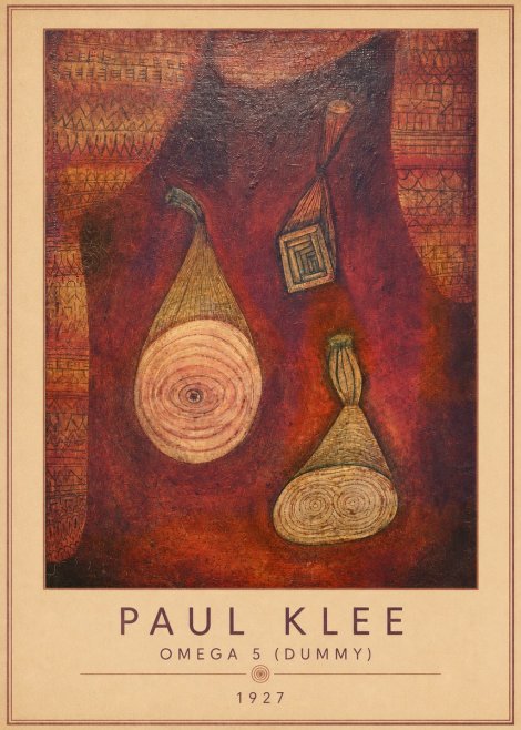 Paul Klee Omega 5 (Dummy) No4 - Affiche