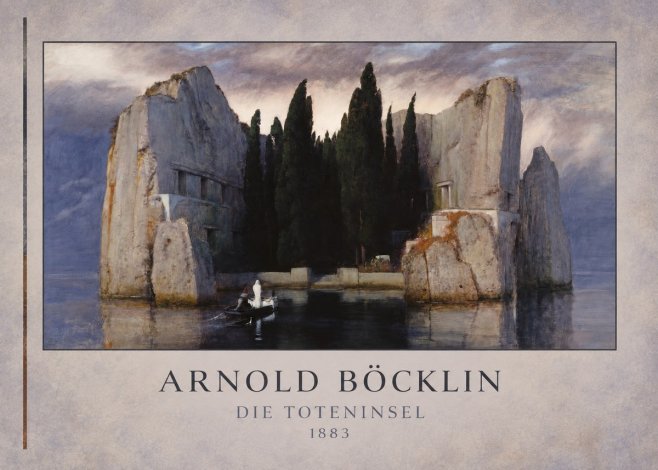 Arnold Böcklin Die Toteninsel V No3 - Affiche
