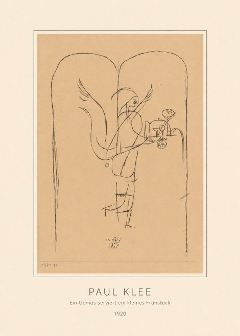 Paul Klee Ein Genius Serviert Ein Kleines Frühstück No4 - Affiche