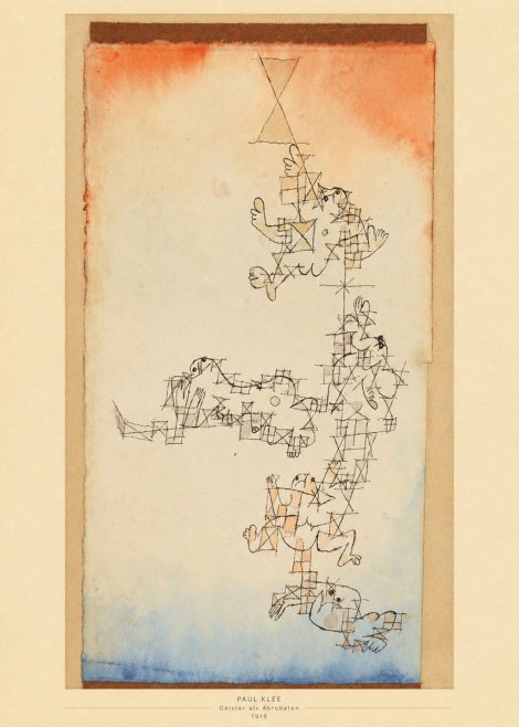 Paul Klee Geister Als Akrobaten No5 - Affiche