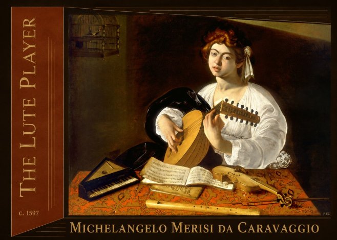 Michelangelo Merisi da Caravaggio The Lute Player No2 - Affiche