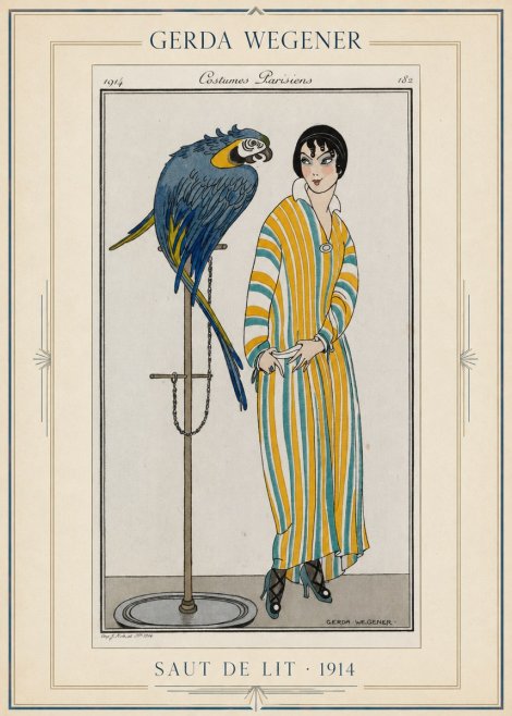 Gerda Wegener Saut De Lit 1914 No1 - Affiche