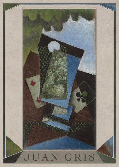 Juan Gris Playing Cards and a Siphon No1 - Affiche