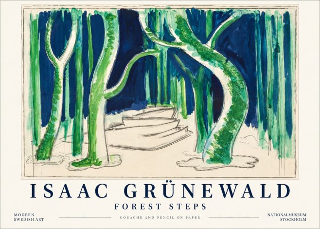 Isaac Grünewald Forest Path No5 - Affiche