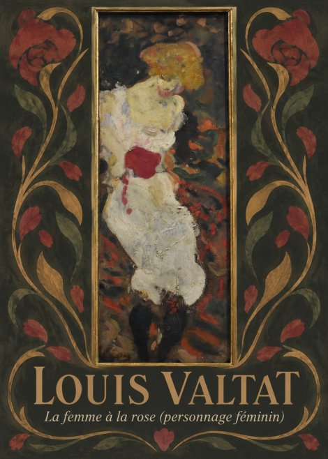 Louis Valtat La Femme À La Rose (Personnage Féminin) No6 - Affiche