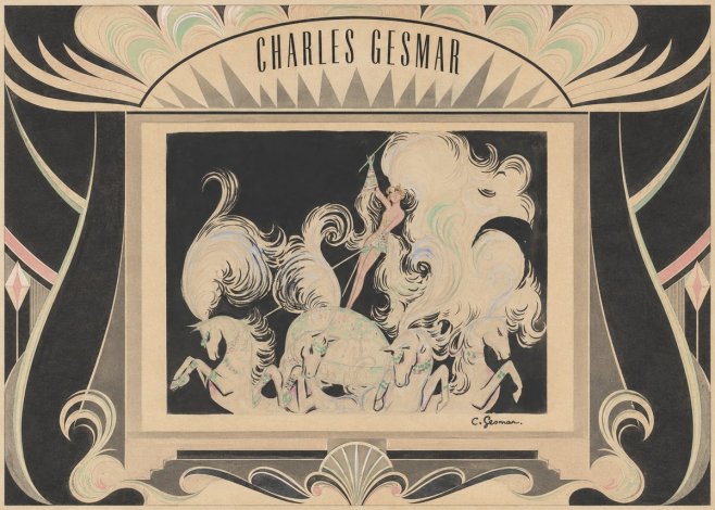 Charles Gesmar Art Deco Fantasy No5 - Affiche