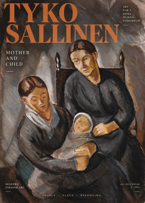 Tyko Sallinen Mother and Child No3 - Affiche