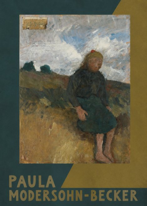 Paula Modersohn-Becker Seated Girl in the Moor No5 - Affiche