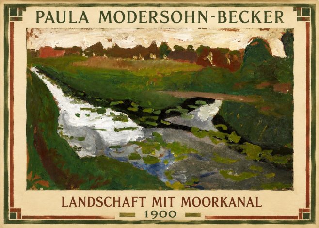 Paula Modersohn-Becker Landschaft Mit Moorkanal No1 - Affiche