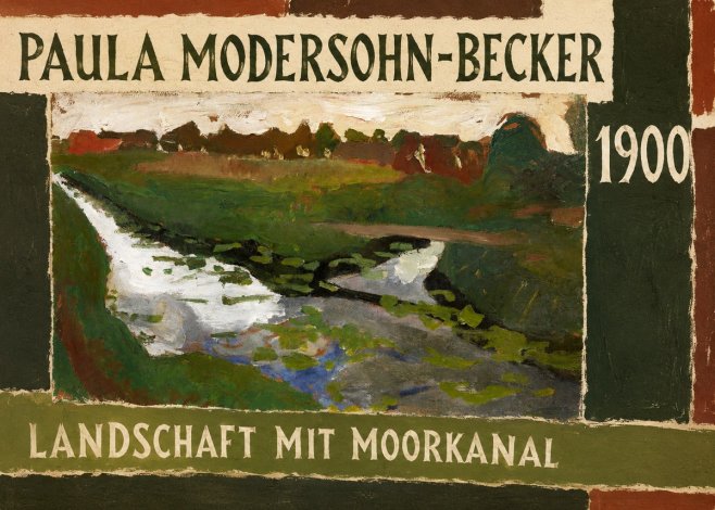 Paula Modersohn-Becker Landschaft Mit Moorkanal No3 - Affiche