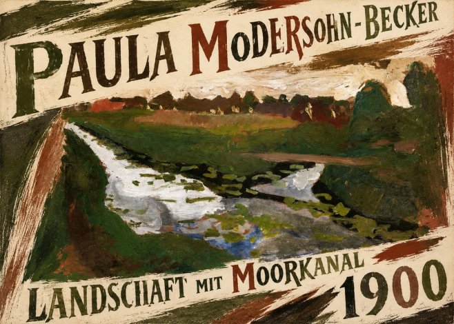Paula Modersohn-Becker Landschaft Mit Moorkanal No5 - Affiche