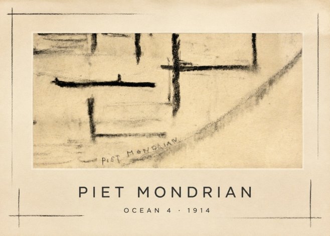 Piet Mondrian Ocean 4 No1 - Affiche