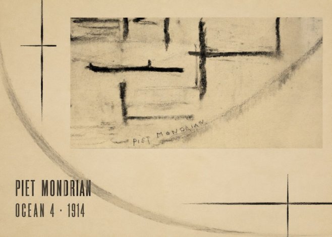 Piet Mondrian Ocean 4 No6 - Affiche