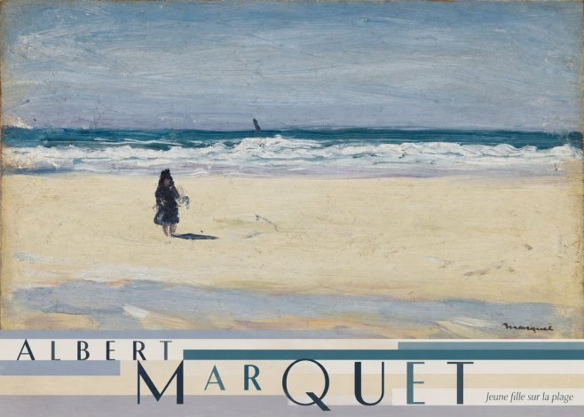 Albert Marquet Jeune Fille Sur La Plage No5 - Affiche