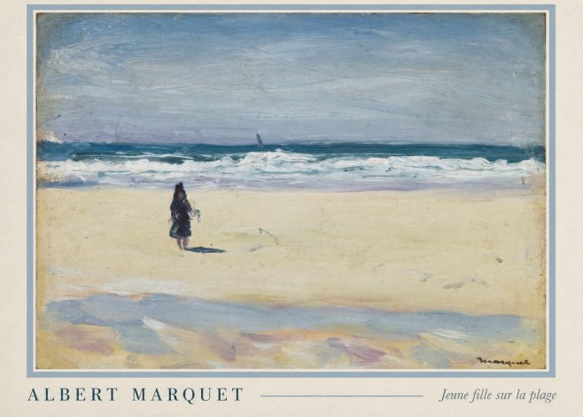 Albert Marquet Jeune Fille Sur La Plage No6 - Affiche