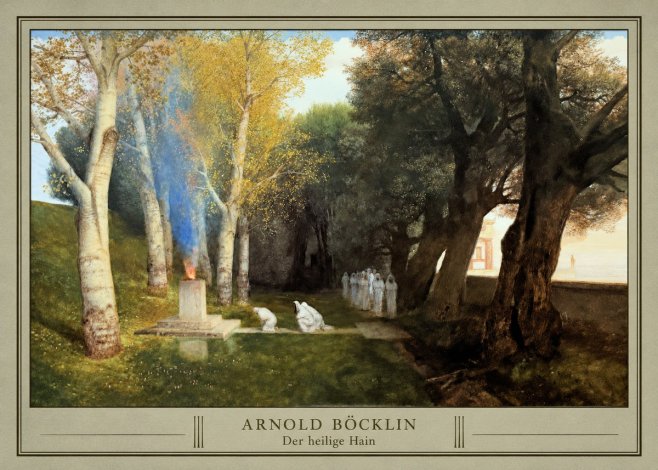 Arnold Böcklin Der Heilige Hain II No3 - Affiche