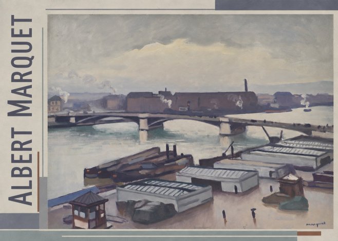 Albert Marquet River Scene, Paris No2 - Affiche