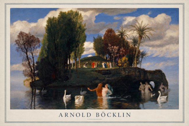 Arnold Böcklin The Island of Life No1 - Affiche