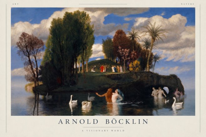 Arnold Böcklin The Island of Life No3 - Affiche