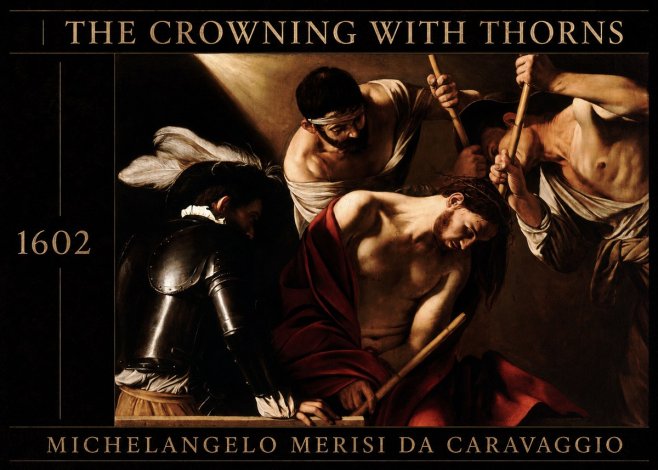 Michelangelo Merisi da Caravaggio The Crowning with Thorns II No3 - Affiche