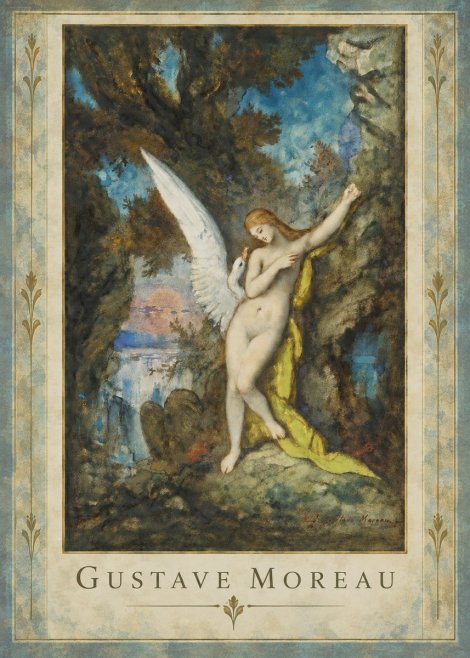 Gustave Moreau Leda and the Swan No5 - Affiche