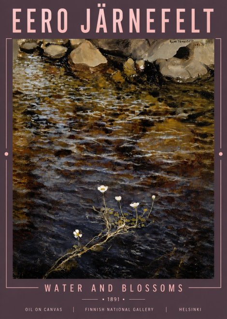 Eero Järnefelt Water and Blossoms No5 - Affiche