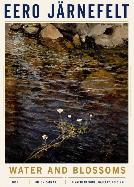 Eero Järnefelt Water and Blossoms No6 - Affiche