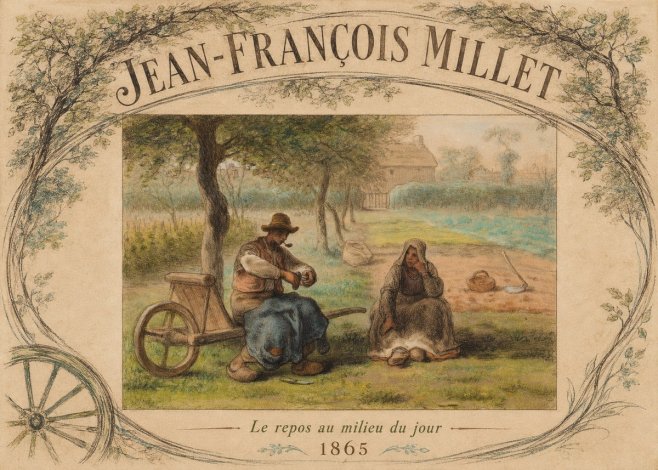 Jean-François Millet Le Repos Au Milieu Du Jour No4 - Affiche