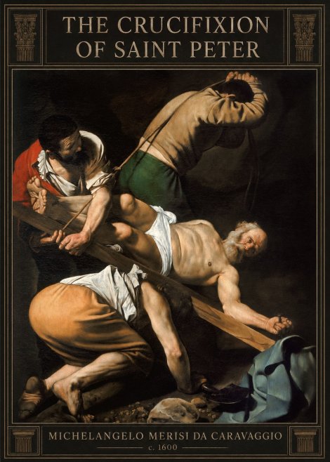 Michelangelo Merisi da Caravaggio The Crucifixion of Saint Peter IV No3 - Affiche