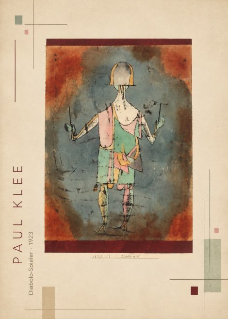 Paul Klee Diabolo-spieler No2 - Affiche