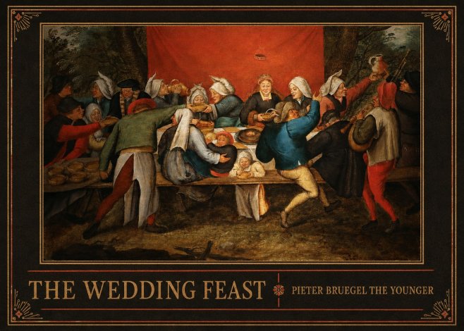 Pieter Bruegel The Wedding Feast No2 - Affiche
