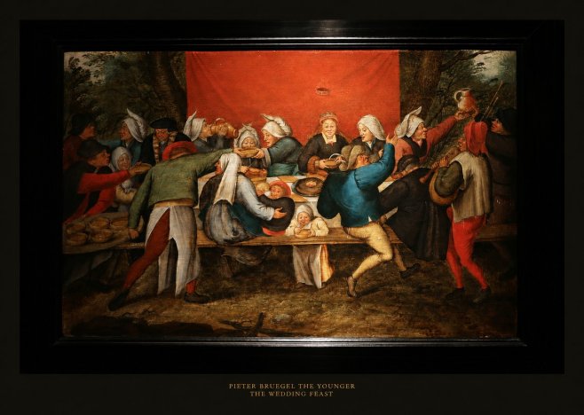 Pieter Bruegel The Wedding Feast No5 - Affiche