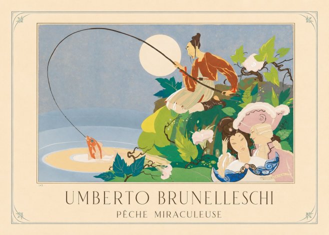 Umberto Brunelleschi Pêche Miraculeuse No3 - Affiche