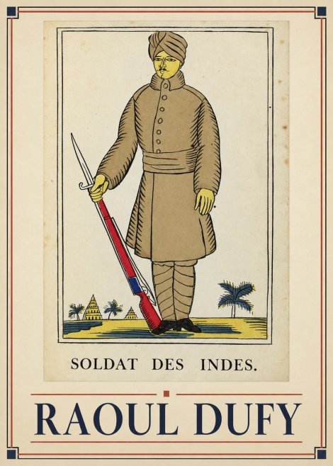 Raoul Dufy Soldat Des Indes. No1 - Affiche