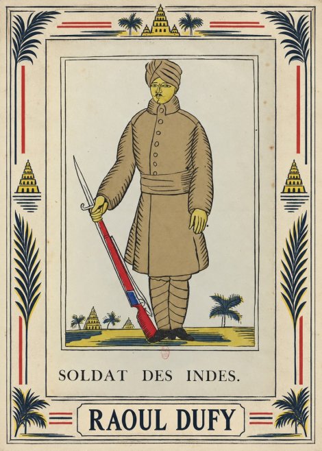 Raoul Dufy Soldat Des Indes. No5 - Affiche
