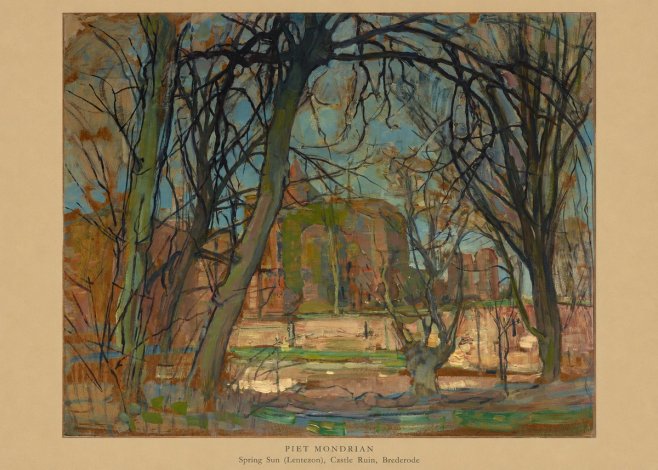 Piet Mondrian Spring Sun (Lentezon), Castle Ruin, Brederode No6 - Affiche