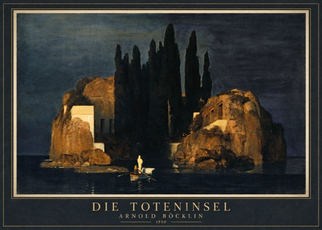 Arnold Böcklin Die Toteninsel VI No1 - Affiche