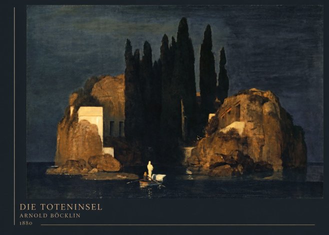 Arnold Böcklin Die Toteninsel VI No4 - Affiche