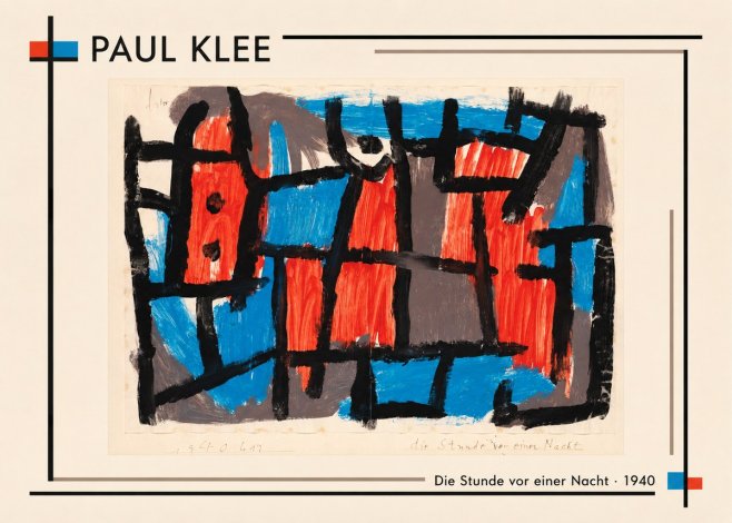 Paul Klee Die Stunde Vor Einer Nacht No2 - Affiche