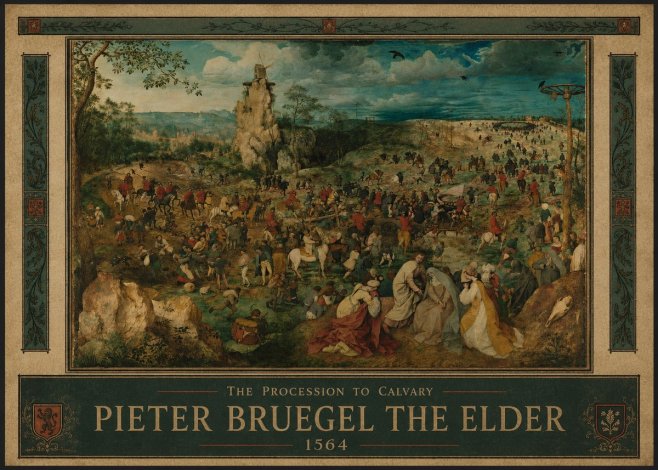 Pieter Bruegel The Processsson to Calvary No3 - Affiche