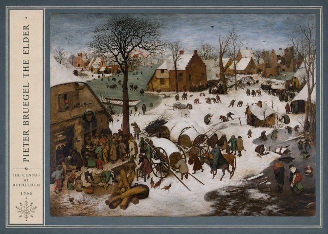 Pieter Bruegel The Census at Bethlehem IV No2 - Affiche