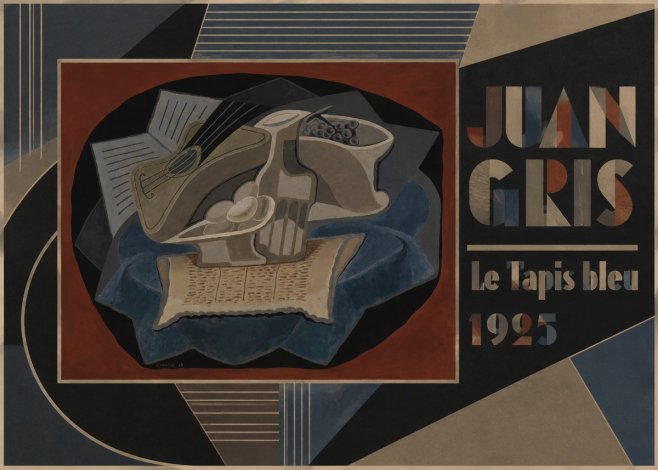 Juan Gris Le Tapis Bleu No6 - Affiche