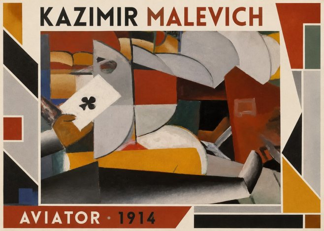 Kazimir Malevich Aviator No1 - Affiche