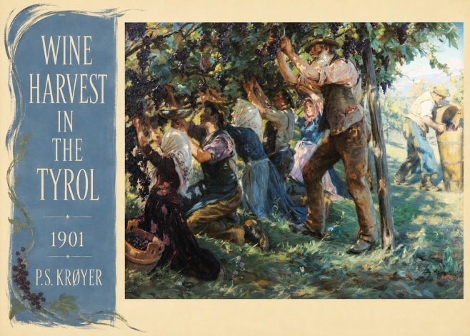 P.S. Krøyer Wine Harvest in the Tyrol No4 - Affiche