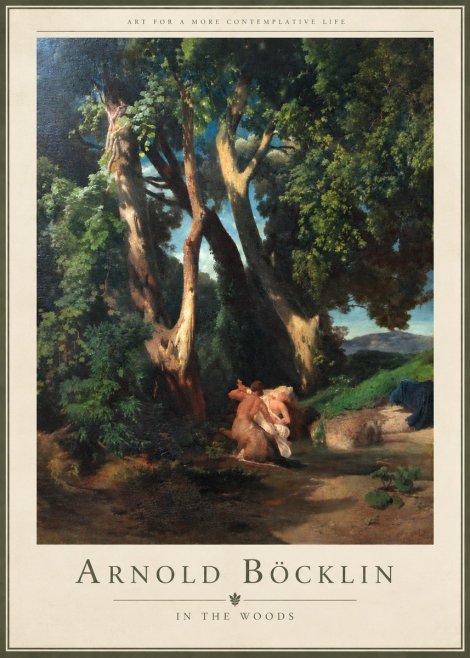 Arnold Böcklin In the Woods No4 - Affiche