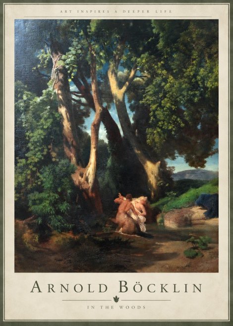 Arnold Böcklin In the Woods No5 - Affiche